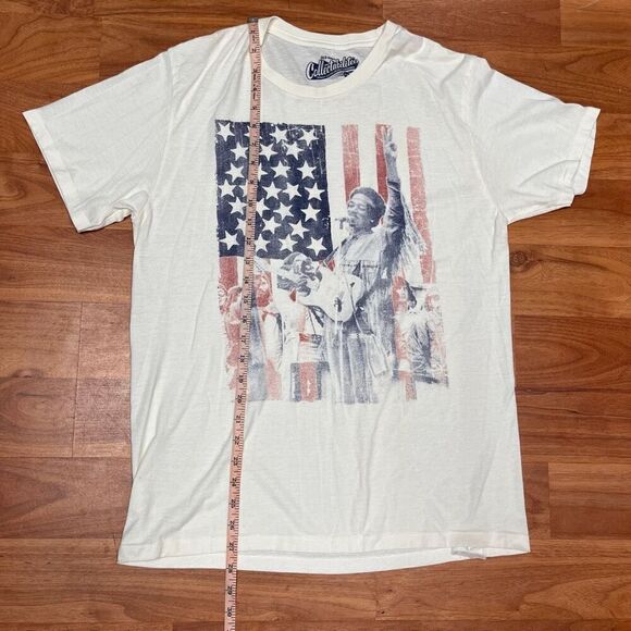 Old Navy Collectabilitees Mens White Jimi Hendrix Short Sleeve T-Shirt Medium - Picture 5 of 7